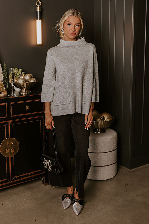 Premium Glam Knit Sweater Top