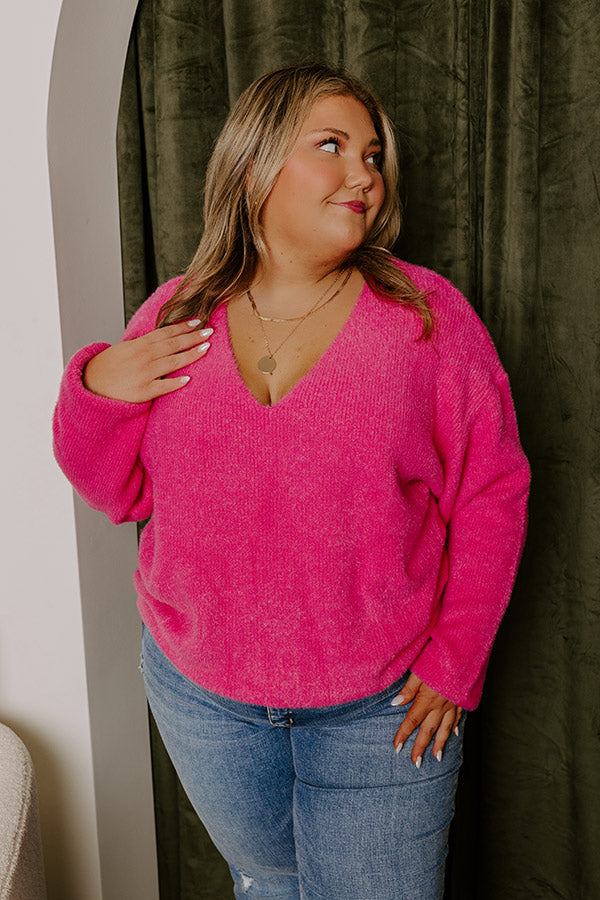 Premium Pink Bliss Ultra Soft Knit Sweater
