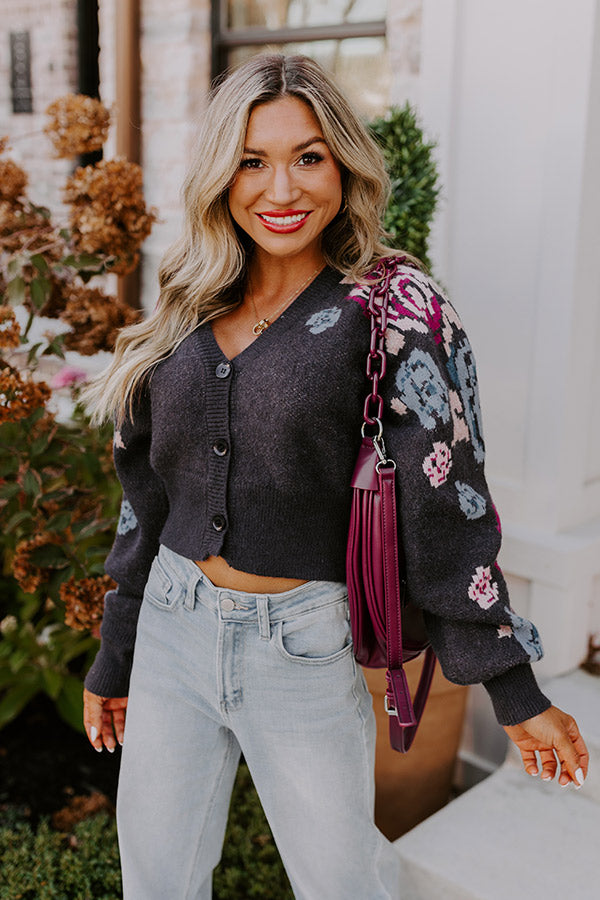 Ultimate Floral Crop Cardigan - Perfect for Layering