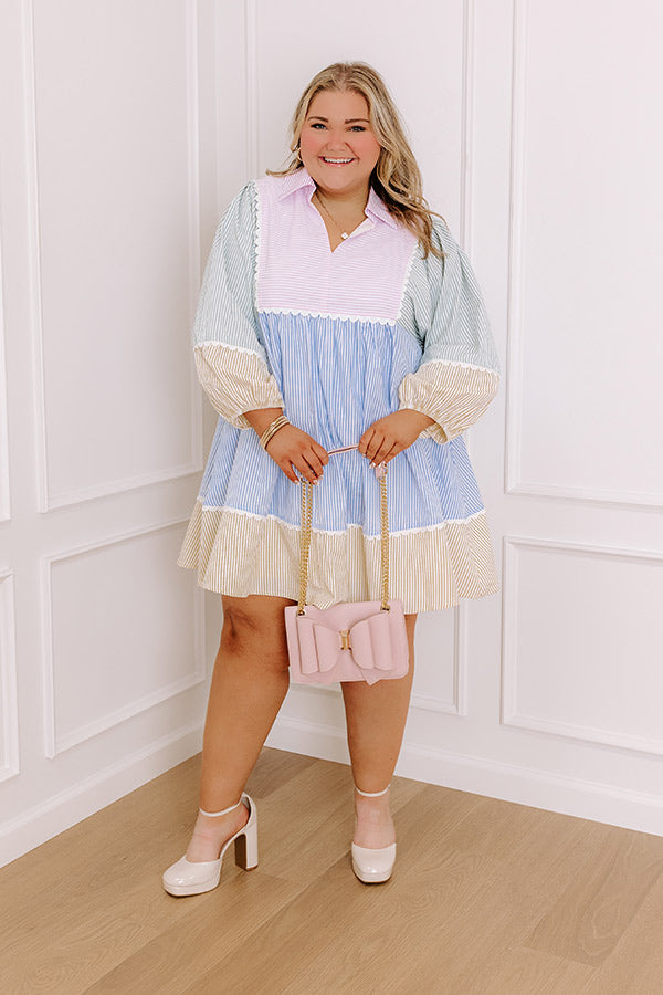 Ultimate Pastel Color Block Mini Dress - Sweet & Stylish
