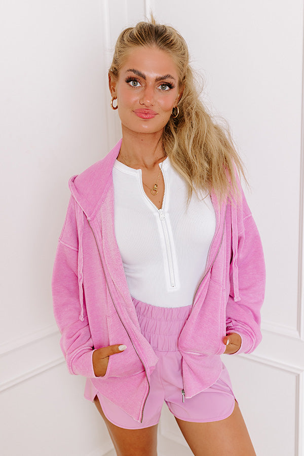 Premium Along The Path Hoodie - Ultimate Pink Comfort