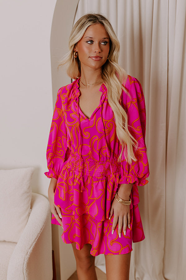 Ultimate Stay Sweet Floral Mini Dress - Bold & Feminine