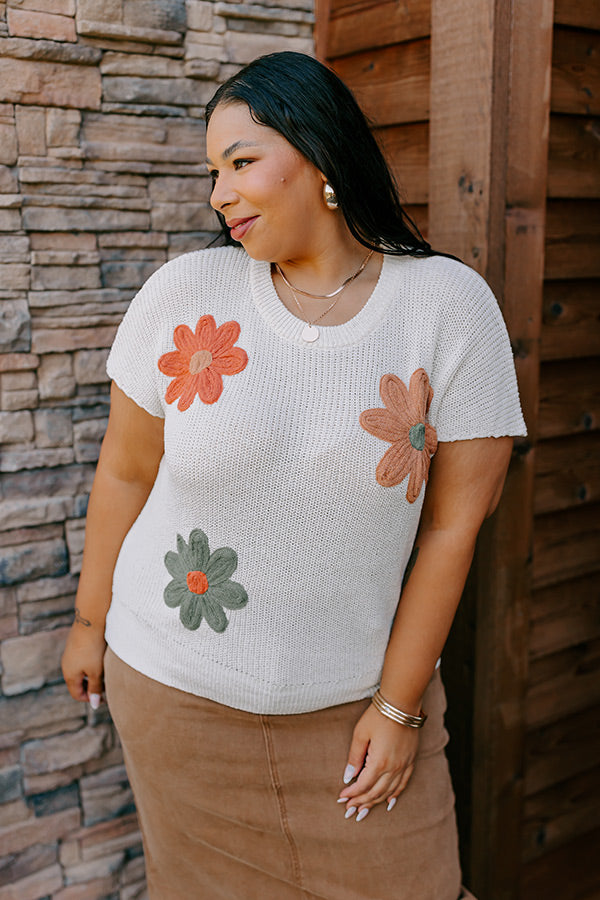 Premium Boho Blooms Knit Top - Ultimate Comfort & Style