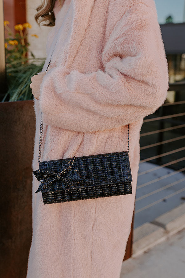 Ultimate Glam Rhinestone Clutch - Black Elegance