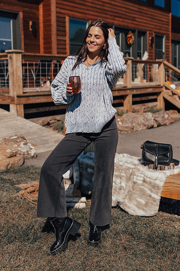 Premium Cable Knit Sweater - Airy Blue | Ultimate Comfort & Style