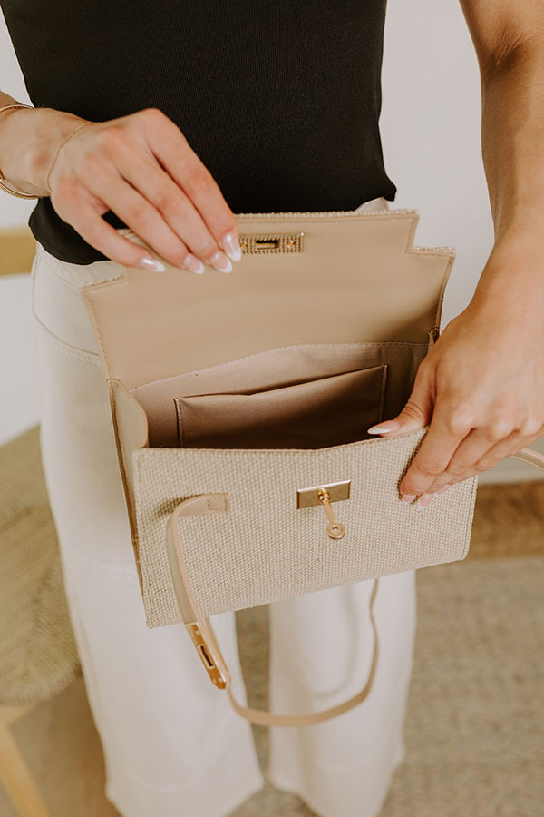 Premium Woven Leather Purse in Natural - Ultimate Style Upgrade