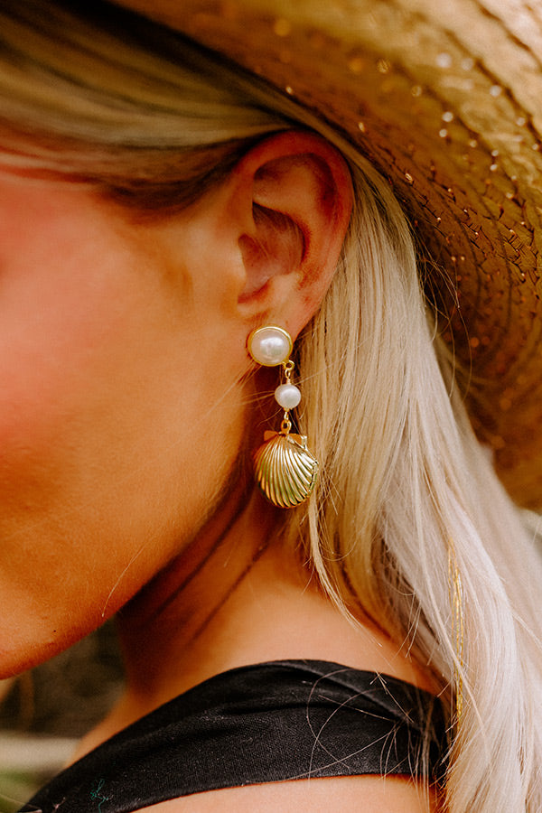 Premium Saltwater Style Pearl Drop Earrings