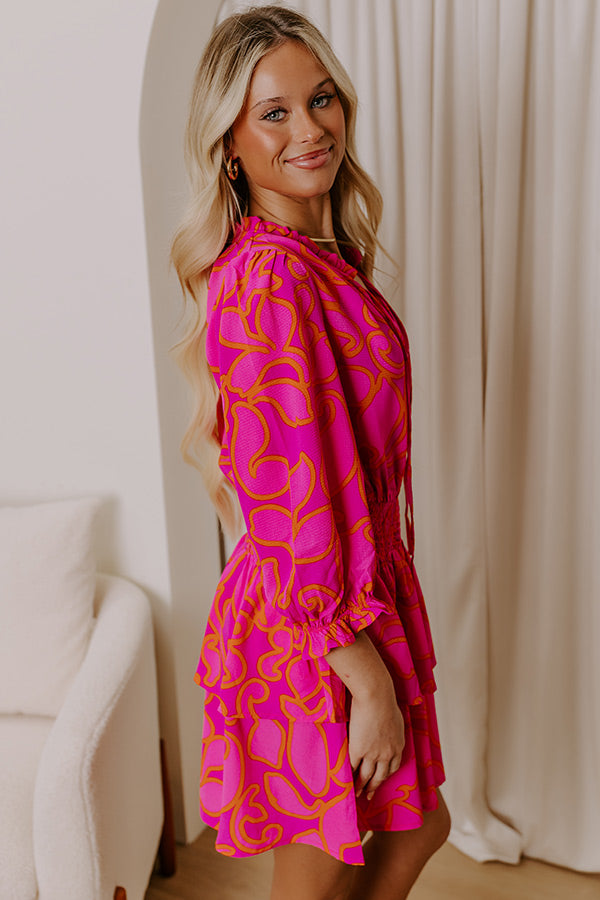 Ultimate Stay Sweet Floral Mini Dress - Bold & Feminine