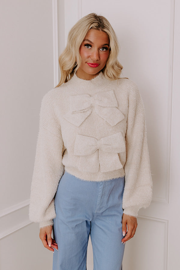 Ultimate Coquette Chic Eyelash Knit Sweater