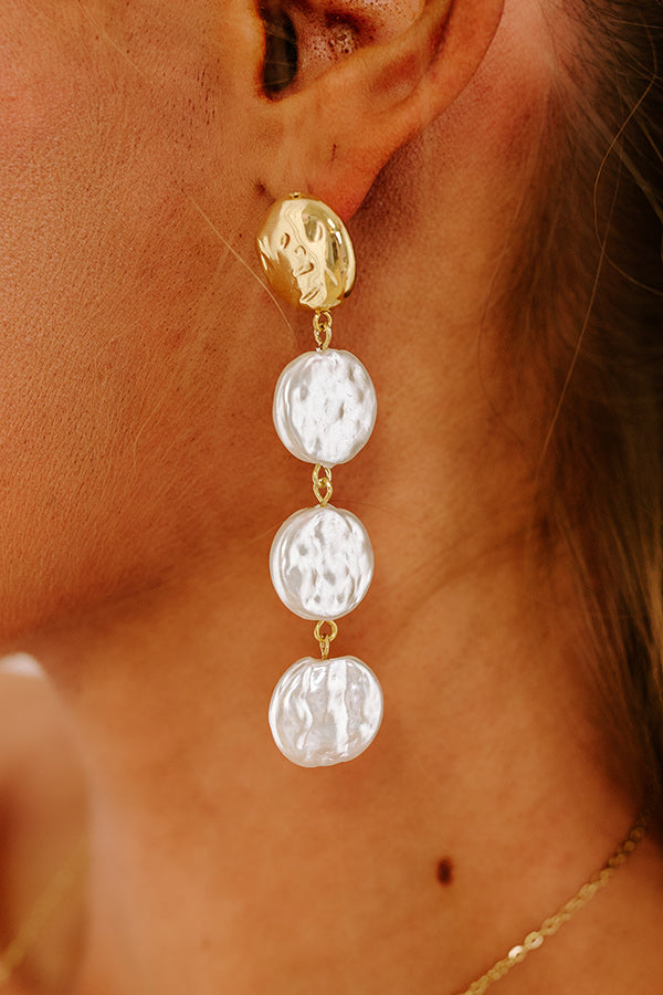 Premium Coastal Pearl Drop Earrings