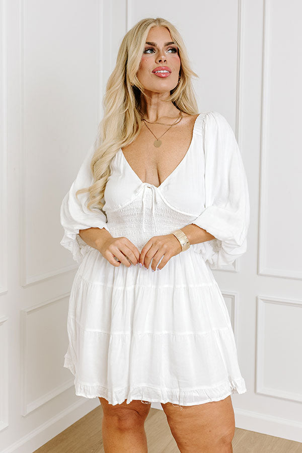 Premium Whispering Muse Smocked Mini Dress - Ultimate Summer Style