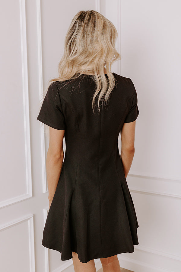 Ultimate Flirty Pleated Mini Dress - Martinis Please