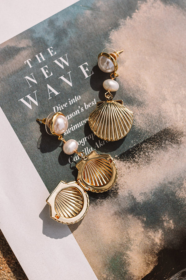 Premium Saltwater Style Pearl Drop Earrings