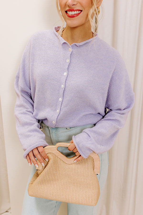 Premium Lavender Knit Cardigan - Ultimate Everyday Style