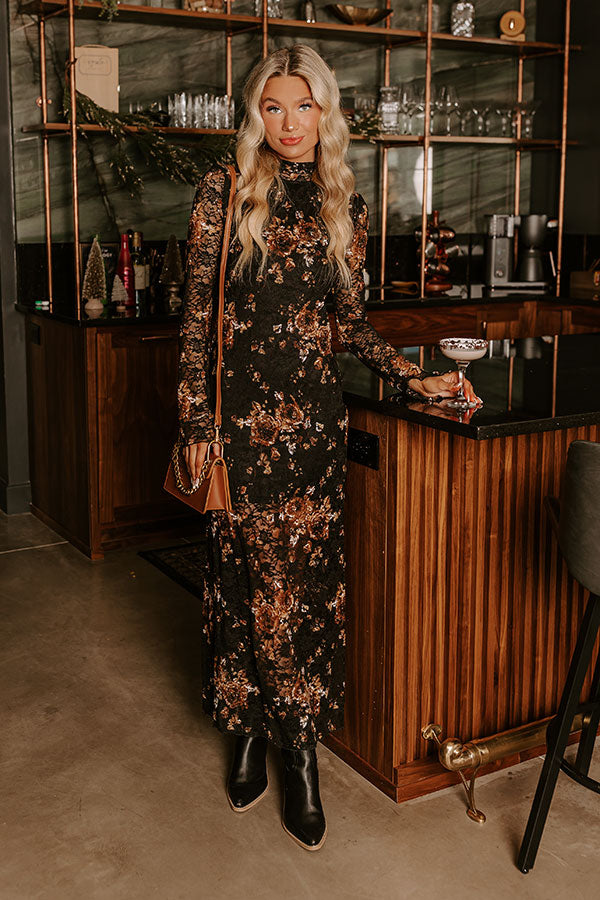 Ultimate Romance Floral Lace Maxi Dress - Perfect for Date Nights