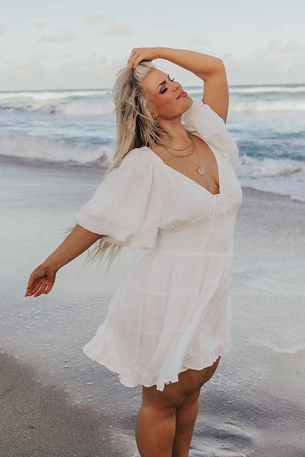 Premium Whispering Muse Smocked Mini Dress - Ultimate Summer Style