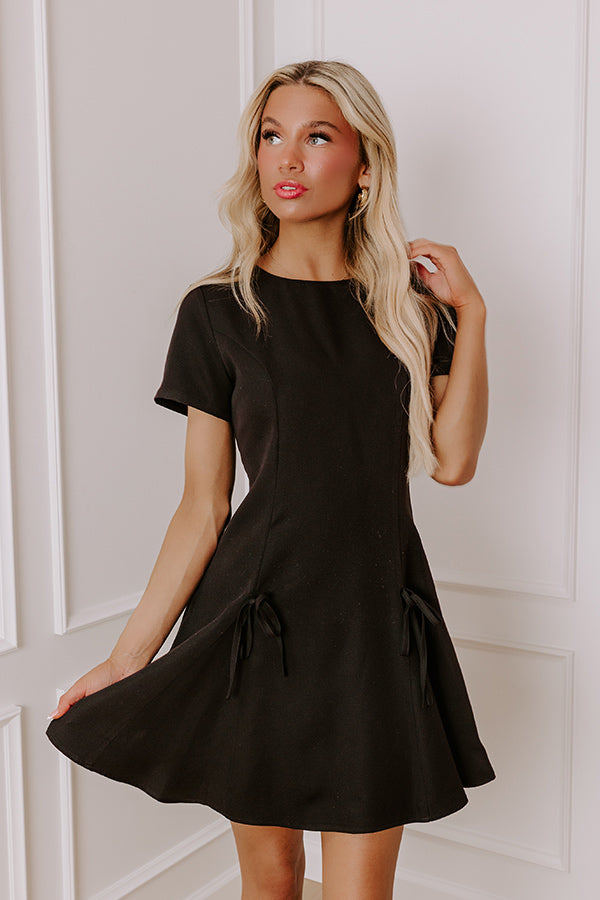 Ultimate Flirty Pleated Mini Dress - Martinis Please
