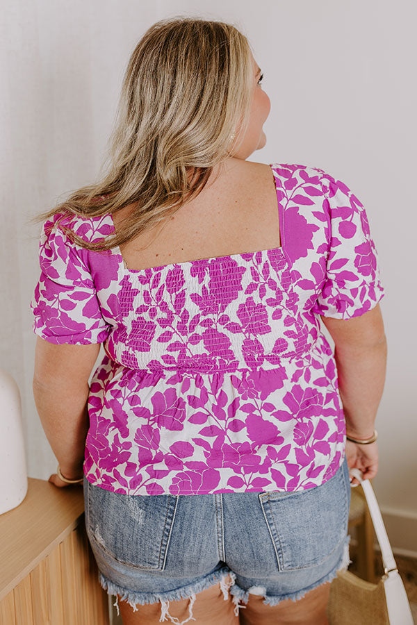 Premium Floral Oasis Peplum Top - Ultimate Style Upgrade