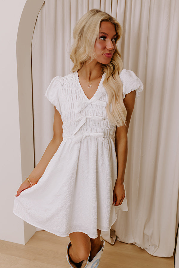 Premium Coquette Dreams Smocked Mini Dress - Ultimate Style Upgrade