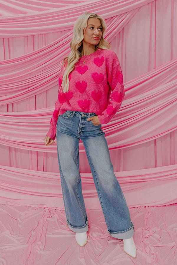 Ultimate Cozy Heart Knit Sweater