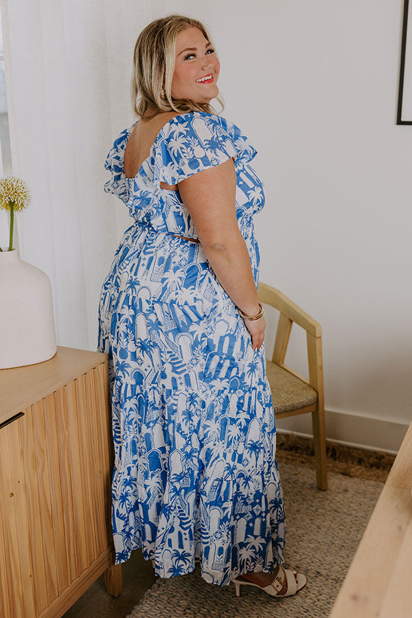 Ultimate Amalfi Coast Maxi Dress - Tropical Chic Edition