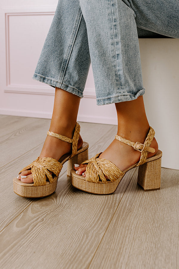 Premium Anayeli Raffia Heel – Elevate Your Style