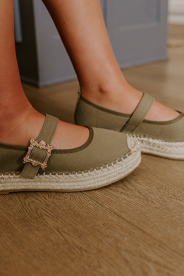 Premium Olive Reagan Espadrille Flats - Ultimate Comfort & Style