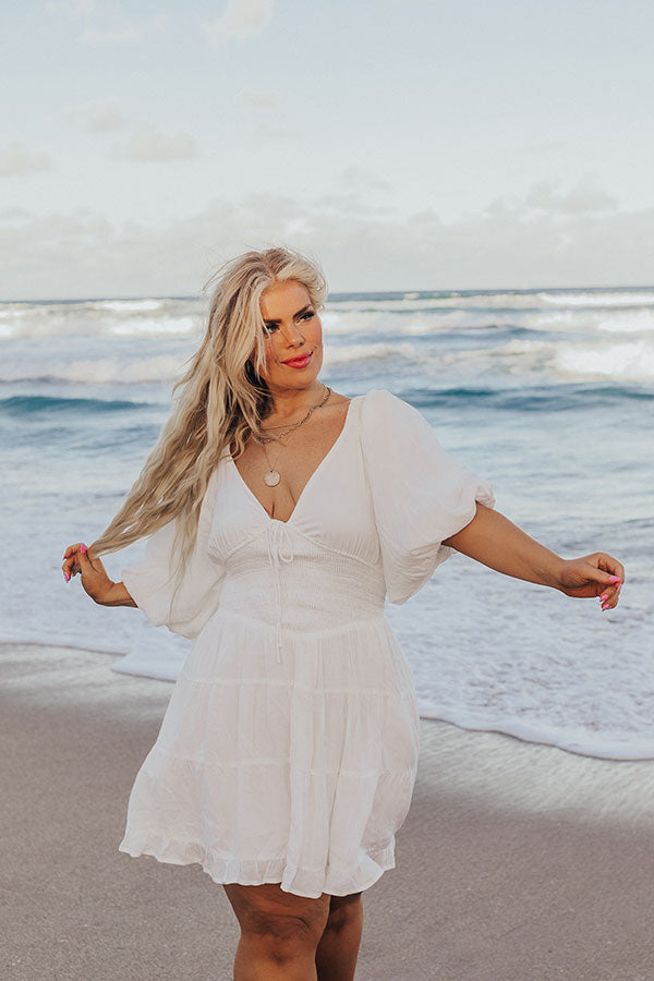 Premium Whispering Muse Smocked Mini Dress - Ultimate Summer Style