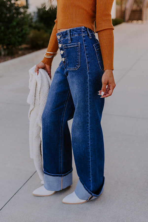Premium RISEN Winona High Waist Wide Leg Jean - Ultimate Style Upgrade