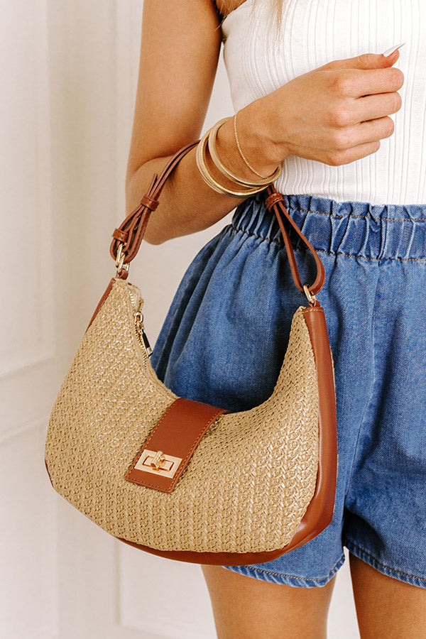 Premium Woven Leather Purse in Brown - Ultimate Style Companion