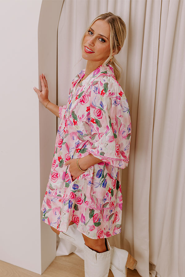 Ultimate Floral Aroma Babydoll Mini Dress