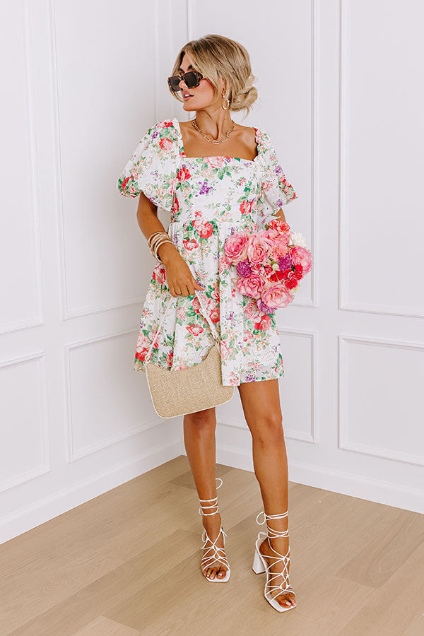 Ultimate Garden Bliss Eyelet Mini Dress