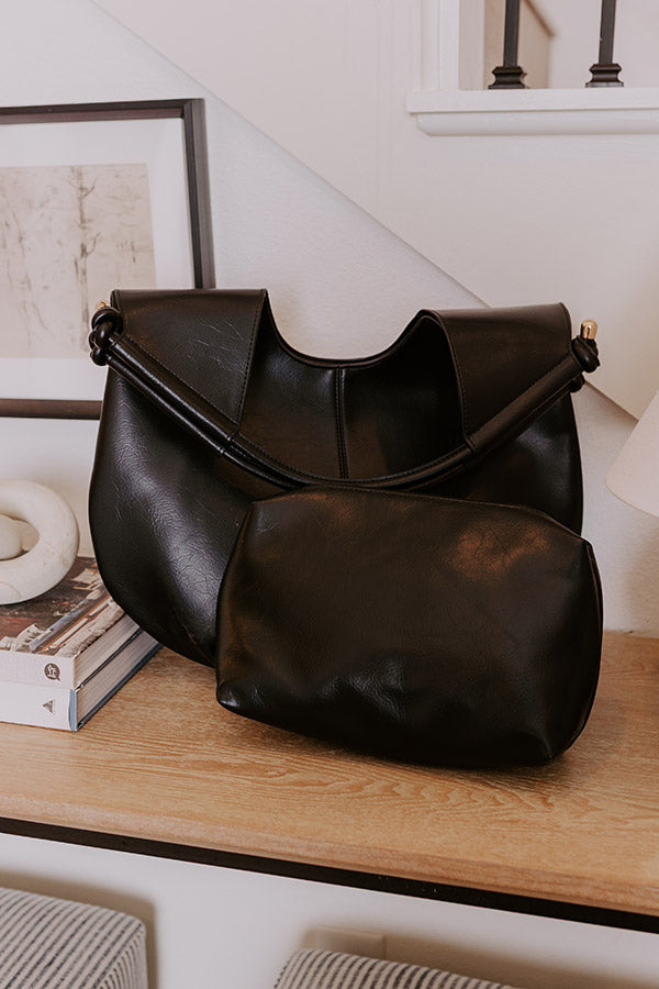 Premium Vegan Leather Shoulder Bag - Ultimate Style Set