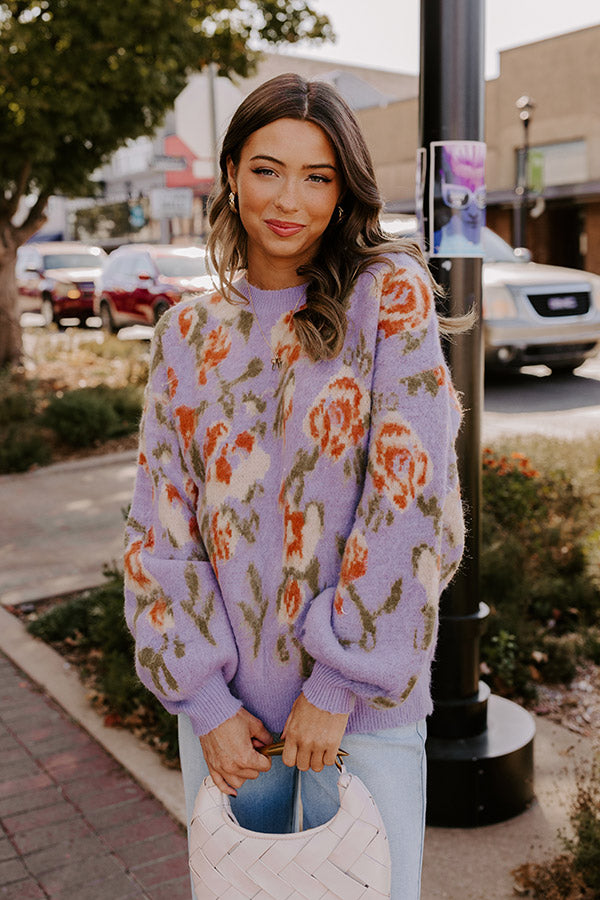 Ultimate Cozy Floral Knit Sweater - Premium Style for Cool Days