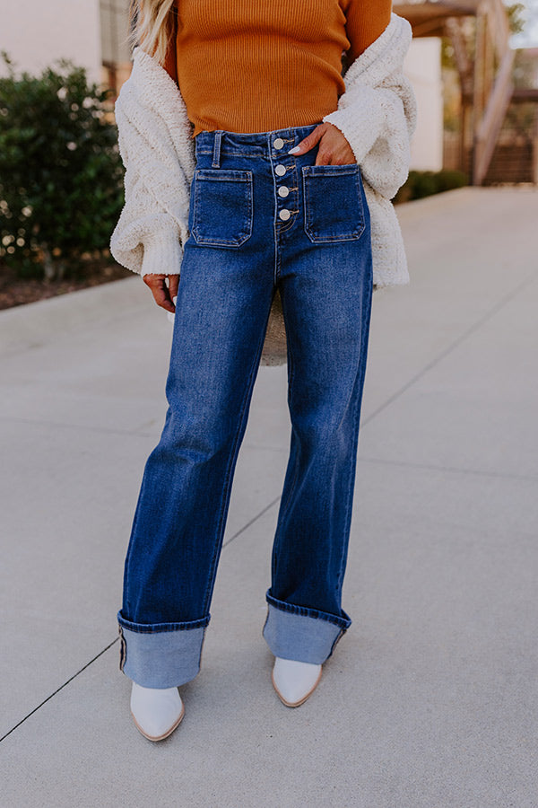 Premium RISEN Winona High Waist Wide Leg Jean - Ultimate Style Upgrade