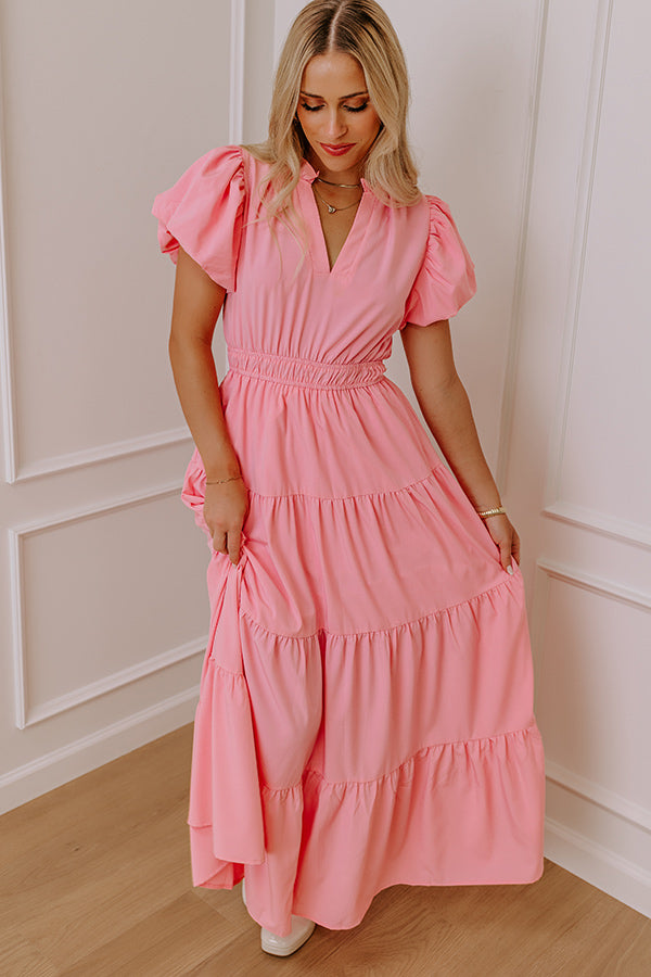 Ultimate Pink Elegance Maxi Dress