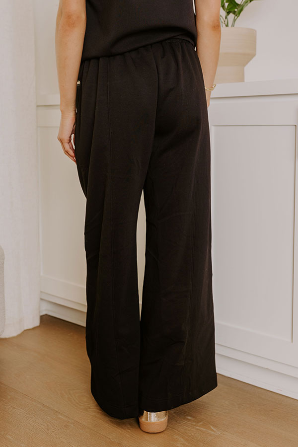 Ultimate Street Style High Waist Scuba Pants - Black