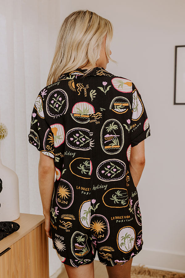 Premium Cancun Tropical Romper - Ultimate Island Style