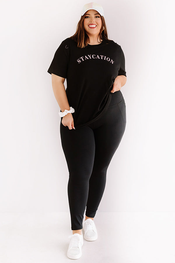 Ultimate Power Hour High Waist Active Leggings - Black Curves