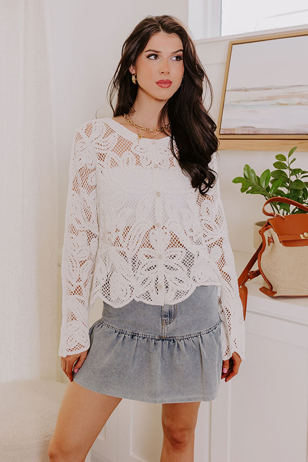 Ultimate Boho Love Crochet Button-Up