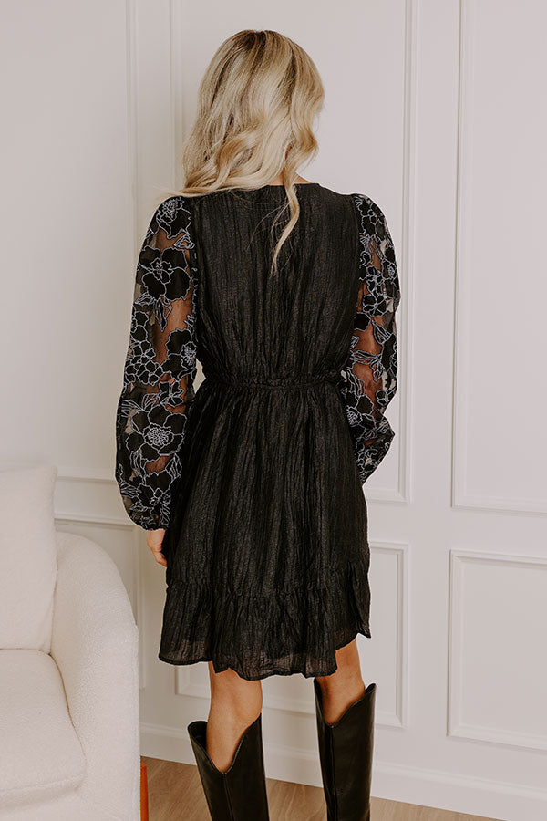 Ultimate Feminine Floral Mini Dress - Fell In Love In France