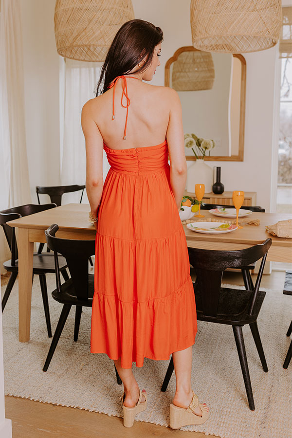 Premium Coastal Views Halter Midi Dress - Ultimate Summer Style