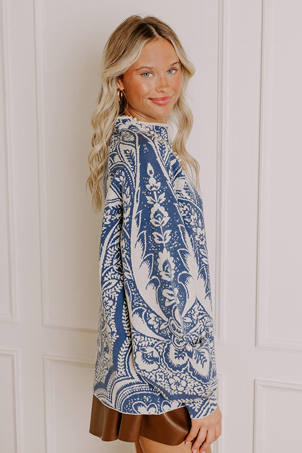 Premium Boho Floral Knit Sweater – Ultimate Style Upgrade