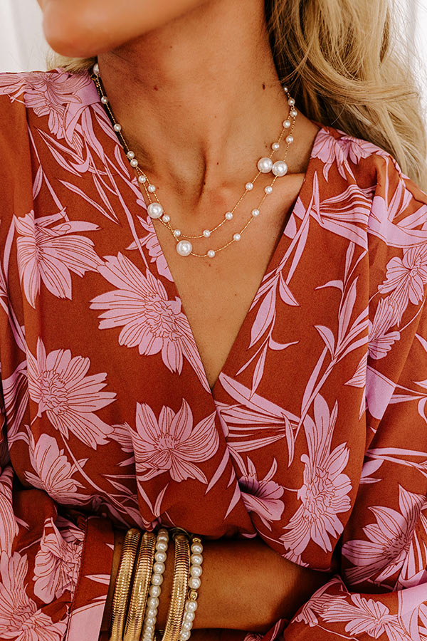 Ultimate Layered Pearl Necklace - Pass The Bubbly