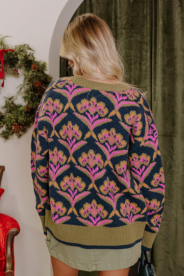 Premium Comfort Knit Sweater - Navy Bliss