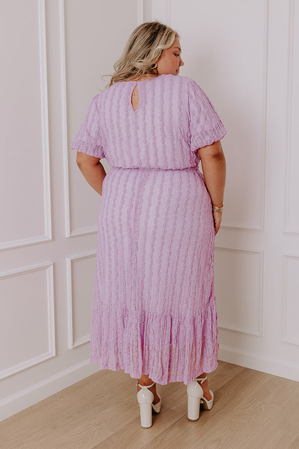 Premium Sweet Melody Lace Midi Dress