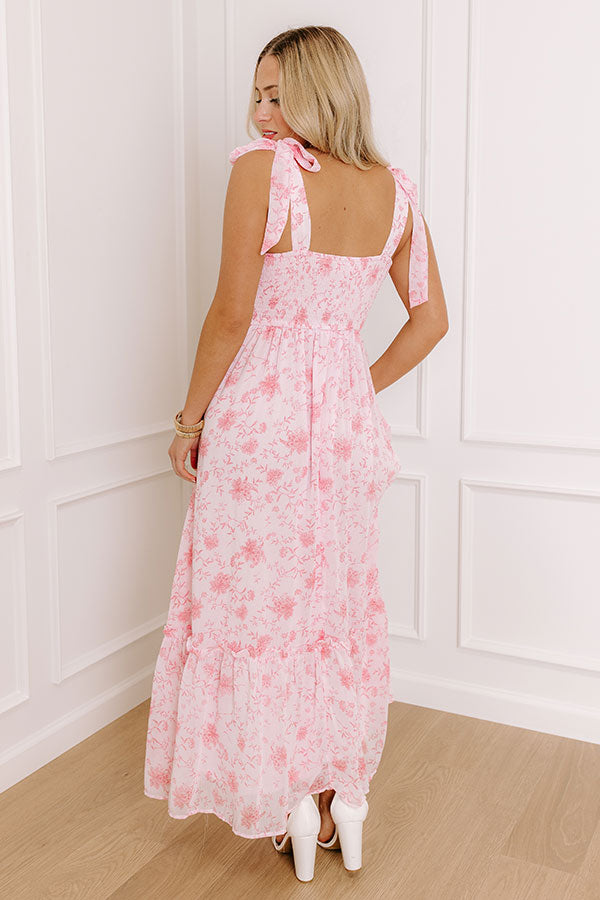 Premium Venetian Garden Floral Maxi Dress - Ultimate Romantic Style
