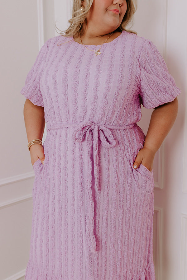 Premium Sweet Melody Lace Midi Dress