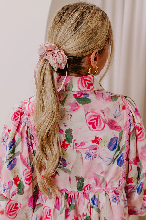 Ultimate Chic Mindset Scrunchie - Pink Perfection