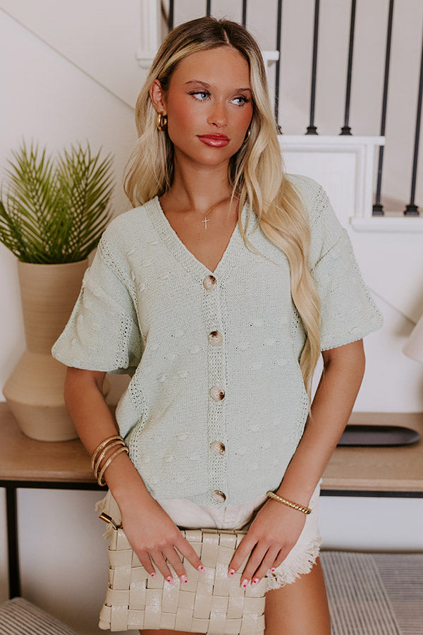 Premium Sage Knit Top - Effortless Style Upgrade